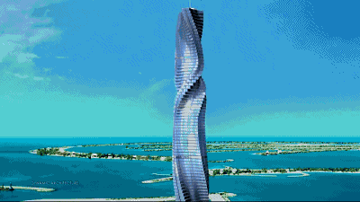 迪拜这座逆天摩天楼快完工了：会旋转爱尬舞
