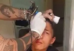 巴西偷车男子遭私刑 额头被刺“我是小偷”
