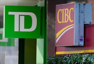 加拿大银行业绩全面下滑 TD和CIBC盈利逊预期