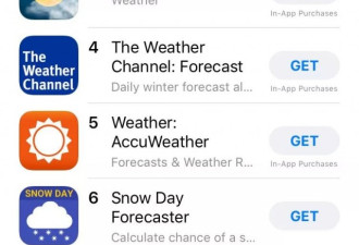 官方天气App上线： 加拿大环境部获点赞