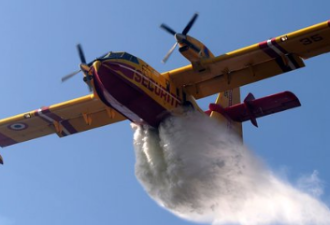 葡萄牙一架消防飞机在森林火灾地区灭火时坠毁