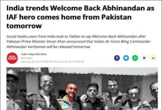 还没回国，他就被印度媒体宣传成“空军英雄”