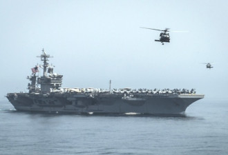 伊朗导弹艇向美军直升机发射激光束