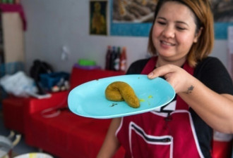 泰国女子制作超逼真大便状蛋糕 受网友热捧