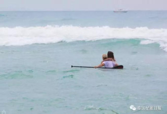 中国游客在泰国不穿救生衣冲浪溺水