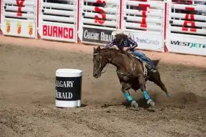 女�绕木桶比赛 Photo Credit: Bill Marsh / Calgary Stampede