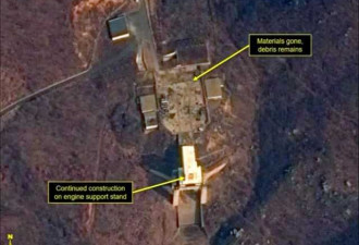 朝鲜卫星发射场有动静？美国卫星拍到这些照片