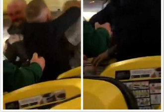 飞机上两男互殴 目击者:因一女子不穿鞋