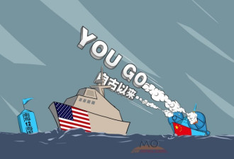 中国官媒强硬回击美舰再闯南海12海里