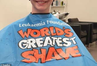澳12岁女孩剃光头为慈善机构筹款 竟成众嘲对象