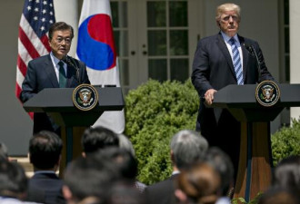 文在寅与特朗普发表联合声明 特朗普年内将访韩