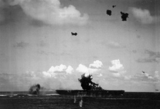 美军二战战沉“黄蜂”号航母被发现