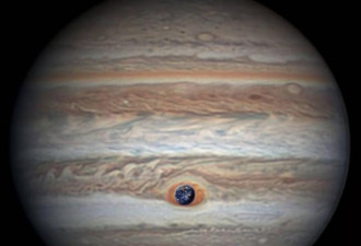 木星大红斑近照首次曝光 比地球大1.3倍