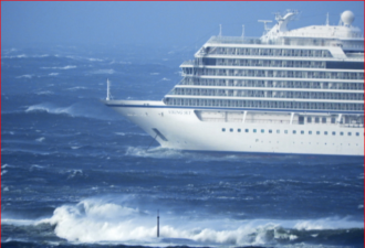 邮轮抛锚  1300游客挪威外海受困