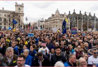 “脱欧二次公投”百万英国人上街