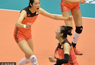 女排大奖赛中国3-2复仇美国 朱婷首发获19分