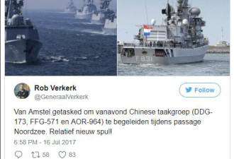 荷兰海军指挥官：第一次拍到中国军舰好兴奋