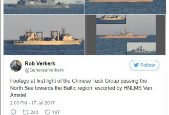 荷兰海军指挥官：第一次拍到中国军舰好兴奋