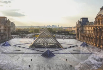 卢浮宫“海上金字塔”被毁! 5天完成 1天被糟蹋