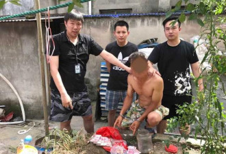 杭州警察高温天在空地上刨金条 挖出近十万财物
