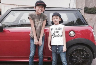 张柏芝为Lucas庆祝生日 小Q范儿足不输谢霆锋