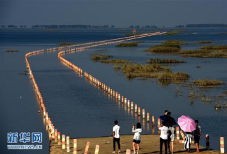 江西惊现最美水上公路景观 全长5.05公里