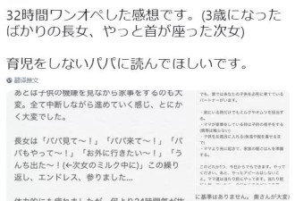 奶爸独自带娃32小时彻底崩溃：育儿比加班痛苦