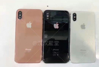 iPhone 8三种后壳配色曝光 并没有后置指纹识别