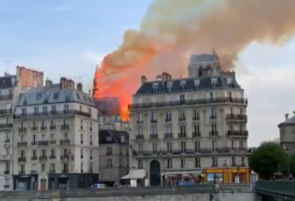 巴黎圣母院主体结构塔楼得救 警方排除人为纵火