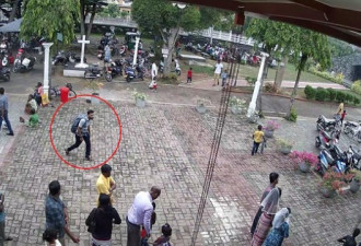 斯里兰卡自杀式爆炸监控:教堂祈祷人群中引爆