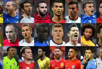 2017世界足球先生候选名单：C罗梅西领衔24人