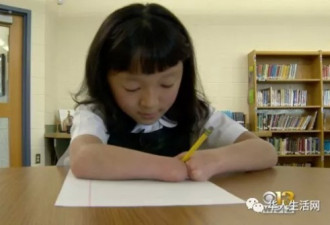 励志! 被领养无手华裔小女孩 全美书写大赛夺冠