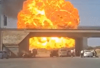 陕西榆林发生一起爆炸事故 现场燃起巨大火球