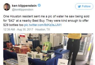 飓风期间高价卖水遭抓包 Best Buy公开认错了