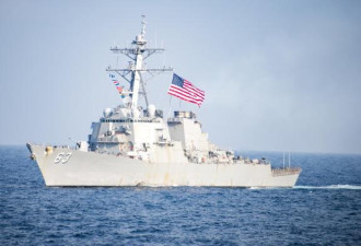 美海军驱逐舰昨日通过台湾海峡 系本月第2次