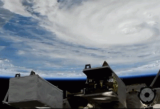 震撼！国际空间站宇航员拍摄飓风&quot;哈维&quot;