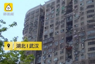 奇景！武汉一栋居民大楼外竟有299间违章建筑