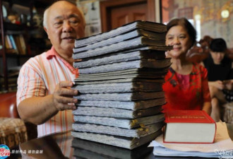 桂林老人15年写140万字方言书 用完千支笔芯