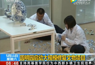 10万片碎片"拼"出6件，这些圆明园瓷器被修复