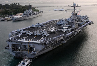 美航母战斗群集结中东 特朗普真会对伊朗动武？
