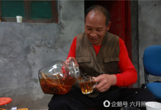 秦岭山中老“酒神” 日喝白酒近10斤