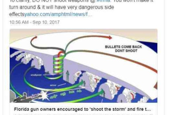 美国网友号召“向飓风开枪”让其拐弯...