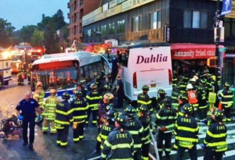 纽约法拉盛发生重大车祸 至少3死