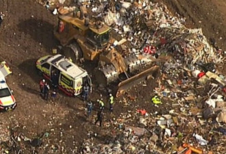两名工人被困垃圾填埋场，一人死亡，一人受伤
