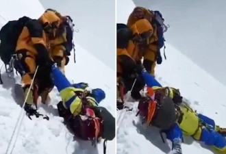 印度女登山客珠峰遇难，体力不支倒地画面曝光