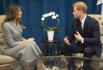 哈里王子会见美国第一夫人…这手势几个意思