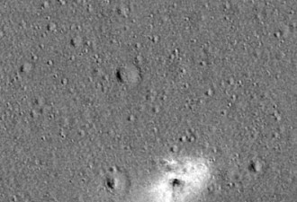 NASA公布以色列飞船登月坠毁现场:10米宽污迹