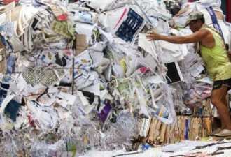 英媒:中国禁止进口“洋垃圾” 世界都慌了