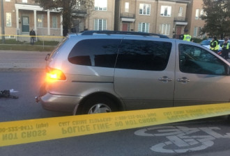 多伦多约克大学附近女子过马路被车撞死