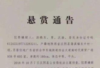 悬赏百万追捕嫌犯？陕西警方：属实